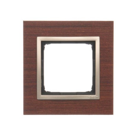 Simon 54 Nature Ramka pojedyncza drewno ZŁOTY ORZECH DRN1/86