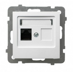 AS Gniazdo komputerowe pojedyncze RJ45 kat.5e MMC białe GPK-1G/K/m/00