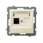 AS Gniazdo komputerowe pojedyncze RJ45 kat.5e MMC ecru GPK-1G/K/m/27 AS Gniazdo komputerowe pojedyncze RJ45 kat.5e MMC ecru GPK-1G/K/m/27