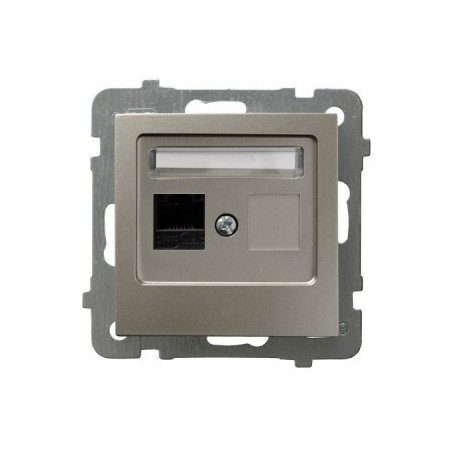 AS Gniazdo komputerowe pojedyncze RJ45 kat.5e MMC satyna light GPK-1G/K/m/45