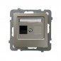 AS Gniazdo komputerowe pojedyncze RJ45 kat.5e MMC satyna light GPK-1G/K/m/45 AS Gniazdo komputerowe pojedyncze RJ45 kat.5e MMC satyna light GPK-1G/K/m/45
