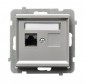 SONATA Gniazdo komputerowe pojedyncze RJ45 kat.5e srebro mat KRONE GPK-1R/K/m/38 SONATA Gniazdo komputerowe pojedyncze RJ45 kat.5e srebro mat KRONE GPK-1R/K/m/38