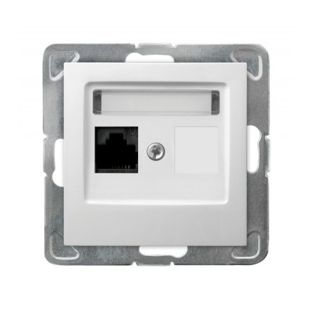 IMPRESJA Gniazdo komputerowe pojedyncze RJ45 kat.5e MMC białe GPK-1Y/K/m/00