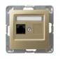 IMPRESJA Gniazdo komputerowe pojedyncze RJ45 kat.5e MMC złoty metalik GPK-1Y/K/m/28 IMPRESJA Gniazdo komputerowe pojedyncze RJ45 kat.5e MMC złoty metalik GPK-1Y/K/m/28