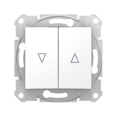 Sedna Łącznik żaluzjowy 2-biegunowy z blokadą elektryczną 10A biały SDN1300321