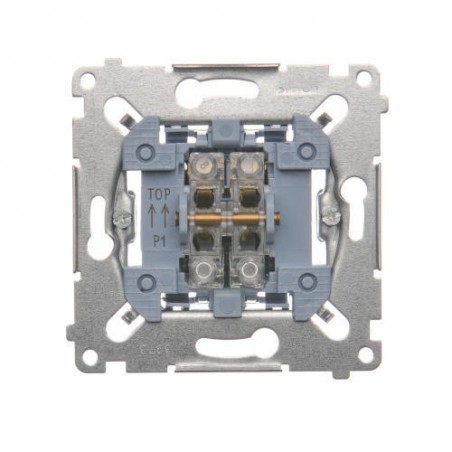 Simon 54 Przycisk podwójny zwierny mechanizm 10AX 250V, szybkozłącza, SP2M