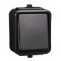 Cedar Łącznik jednobiegunowy hermetyczny IP44 10A czarny WNt-100C WNT100C05 Cedar Łącznik jednobiegunowy hermetyczny IP44 10A czarny WNt-100C WNT100C05