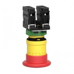 Przycisk bezpieczeństwa 22mm 1Z 1R IP66 przez obrót XB5AS8445