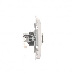 Simon Basic Gniazdo komputerowe pojedyncze RJ45 kat.6 z przesłoną białe BM61.01/11