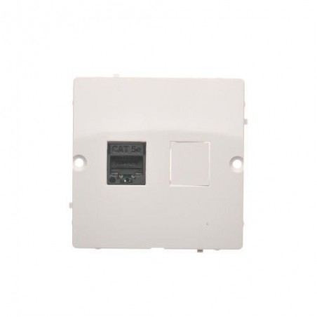 Simon Basic Gniazdo komputerowe pojedyncze RJ45 kat.5e białe BMF51.02/11