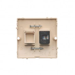 Simon Basic Gniazdo komputerowe pojedyncze RJ45 kat.5e beżowe BMF51.02/12