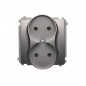 Simon Basic Gniazdo podwójne b/u 16A IP20 stal inox BMG2M.01/21 Simon Basic Gniazdo podwójne b/u 16A IP20 stal inox BMG2M.01/21