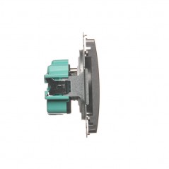 Simon Basic Gniazdo pojedyncze z/u 16A IP20 stal inox BMGZ1.01/21