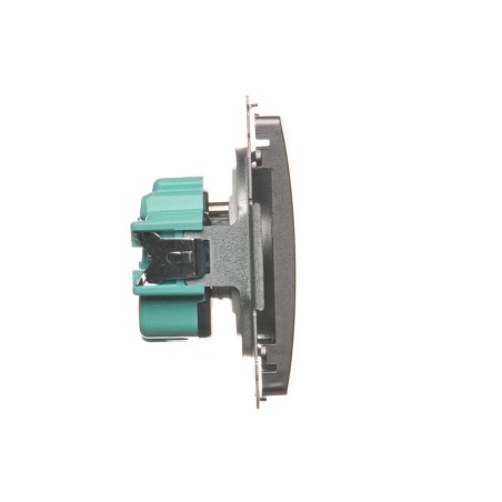 Simon Basic Gniazdo pojedyncze z/u 16A IP20 stal inox BMGZ1.01/21