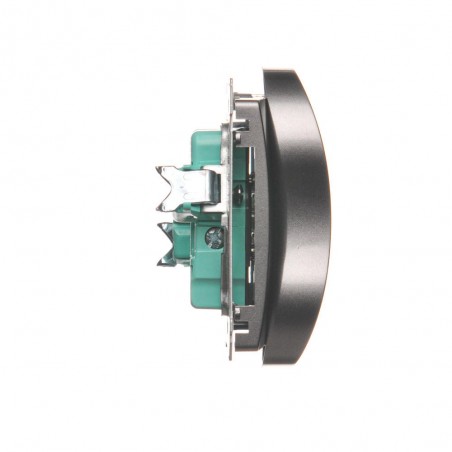 Simon Basic Gniazdo podwójne z/u 16A IP20 stal inox BMGZ2M.01/21