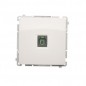 Simon Basic Gniazdo telefoniczne pojedyncze RJ11 białe BMTU.01/11 Simon Basic Gniazdo telefoniczne pojedyncze RJ11 białe BMTU.01/11