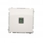Simon Basic Gniazdo telefoniczne pojedyncze RJ11 białe BMTU.01/11 Simon Basic Gniazdo telefoniczne pojedyncze RJ11 białe BMTU.01/11