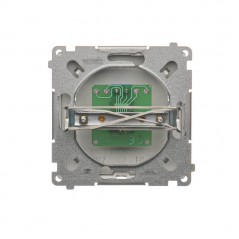 Simon Basic Gniazdo telefoniczne pojedyncze RJ11 stal inox BMTU.01/21