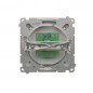Simon Basic Gniazdo telefoniczne pojedyncze RJ11 stal inox BMTU.01/21