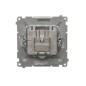 Simon Basic Gniazdo antenowe RTV/SAT przelotowe stal inox BMZAR-SAT10/P.01/21 Simon Basic Gniazdo antenowe RTV/SAT przelotowe stal inox BMZAR-SAT10/P.01/21