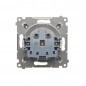 Simon 54 Gniazdo pojedyncze b/u 16A IP20 srebrny mat DG1Z.01/43