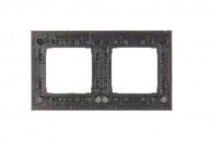 Simon 54 Premium Ramka podwójna metalowa miedź rustykalna DR2/36