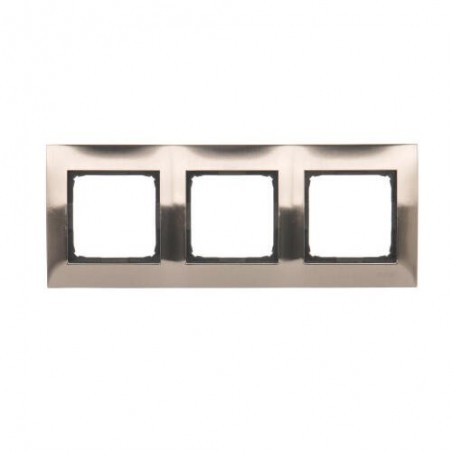 Simon 54 Premium Ramka potrójna metalowa inox DR3/61