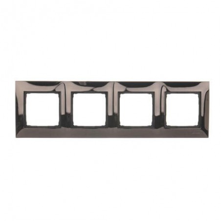 Simon 54 Premium Ramka poczwórna metalowa ciemna stal DR4/67
