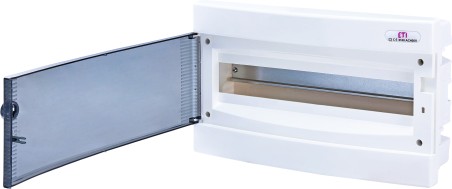 Rozdzielnica modułowa 1x18 podtynkowa /transparentna/ IP40 ECM18PT-S DIDO 001101074