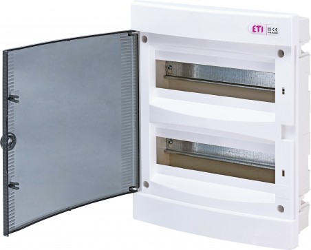 Rozdzielnica modułowa 2x12 podtynkowa /transparentna/ IP40 ECM24PT-S DIDO 001101075