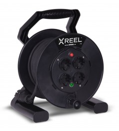 Przedłużacz bębnowy XREEL 20mb H05RR-F 3x1,5 IP20 4xGS 230V 92501T48123