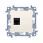 Simon 10 Gniazdo komputerowe pojedyncze RJ45 kat.6 kremowy C61.01/41 Simon 10 Gniazdo komputerowe pojedyncze RJ45 kat.6 kremowy C61.01/41