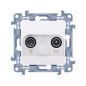 Simon 10 Gniazdo antenowe R-TV końcowe separowane białe IP20 CAK.01/11 Simon 10 Gniazdo antenowe R-TV końcowe separowane białe IP20 CAK.01/11