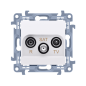 Simon 10 Gniazdo antenowe R-TV-SAT przelotowe białe IP20 CASP.01/11 Simon 10 Gniazdo antenowe R-TV-SAT przelotowe białe IP20 CASP.01/11