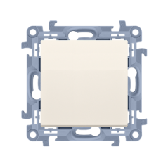 Simon 10 Łącznik jednobiegunowy 10AX IP20 kremowy CW1.01/41