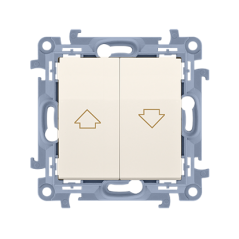 Simon 10 Przycisk żaluzjowy kremowy CZP1.01/41