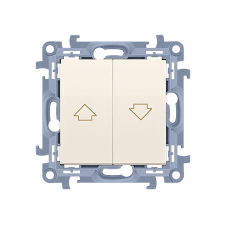 Simon 10 Przycisk żaluzjowy kremowy CZP1.01/41