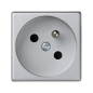 Simon Connect Gniazdo K45 pojedyncze z/u 16A IP20 anodyzowane aluminium K02/8