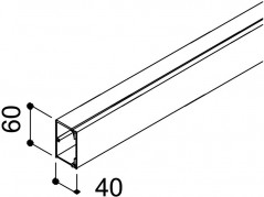 Kanał instalacyjny 60x40 WDK40060GR szary 6025633 /2m/