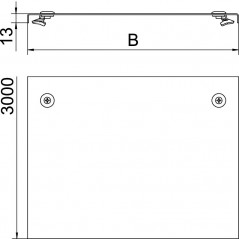 POKRYWA Z RYGLEM OBR.300MM DD DRL 300 DD 6052712