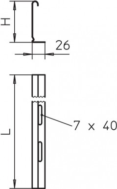 Przegroda do koryt TSG 60 FS 6062068 /3m/