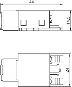 Moduł teleinformatyczny RJ45 kat.5e ekranowany ASM-C5 G 6117325