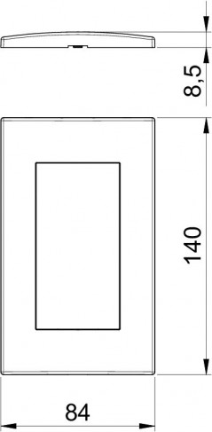 Ramka podwójna Modul 45 biała AR45-F2 RW 6119342