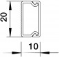 Kanał instalacyjny 20x10 WDK10020RW biały 6150764 /2m/