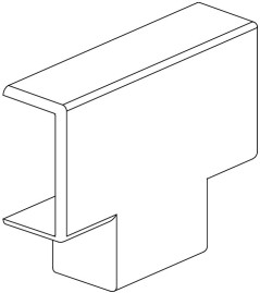 Trójnik kanału WDK 20x10 HT10020RW biały 6154115 /4szt./