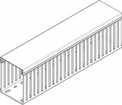 Korytko grzebieniowe 37,5x25 szary kamienny LKV 37025 6178305 /2m/