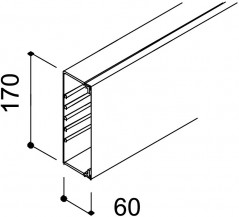 Kanał instalacyjny 170x60 WDK60170RW biały 6191258 /2m/