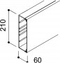 Kanał instalacyjny 210x60 WDK60210RW biały 6191266 /2m/