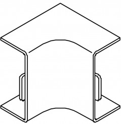 Narożnik do kanałów kablowych wewnętrzny WDK 40x25 HI25040RW białe  4szt.