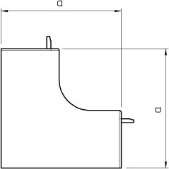 Naroże wewnętrzne kanału WDK 45x30 HI30045RW białe 6191932 /4 szt./